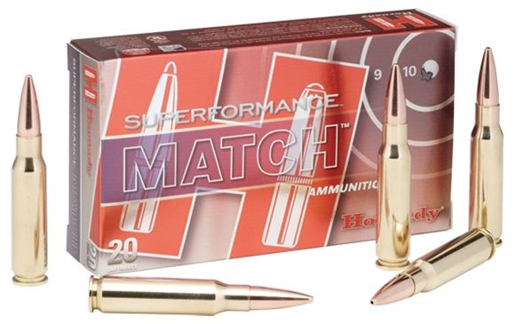 Picture of Hornady Match Rifle Ammo - 5.56 NATO, 75Gr, BTHP, 20rds Box