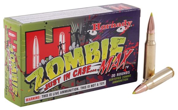Picture of Hornady Zombie Max Rifle Ammo - 308 Win, 168Gr, Z-Max, 200rds Case