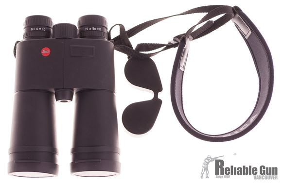 Picture of Used Leica Geovid 15x56 Rangefinder Binocular, 1300 yds Range finder , 15x Magnification
