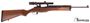 Picture of Used Ruger Mini 14 Ranch Semi Auto Rifle, 223, Wood Stock, Blued Barrel, Amegaranges Scout Mount Rail, Bushnell 1.5-4 Scope, 1 Magazine, Very Good Condition