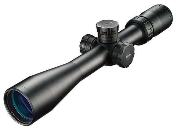 Picture of Nikon Sport Optics Riflescopes, Tactical Riflescopes - M-Tactical 308, 4-16x42mm, 30mm, Matte, BDC 800, 1/4 MOA Click Adjustment, Side Parallax Adjustment, Target Style Turrets, Fully Multicoated, Ouick Focus Eyepiece, Waterproof/Fogproof/Shockproof