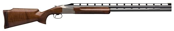 Picture of Browning Citori 725 Trap Over/Under Shotgun - 12Ga, 2-3/4", 30", Ported, Vented Rib, Polished Blue, Silver Nitride Steel Receiver, Gloss Oil Grade III/IV Black Walnut Stock, HiViz Pro-Comp Front & Ivory Mid-Bead Sights, Invector-DS Flush