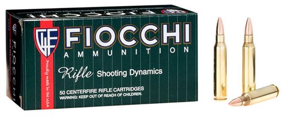 Picture of Fiocchi Centerfire Rifle Ammo - 223 Rem, 55Gr, FMJ, 50rds Box