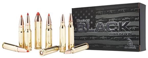 Picture of Hornady Black Rifle Ammo - 300 AAC Blackout, Subsonic, 208Gr, A-MAX, 20rds Box