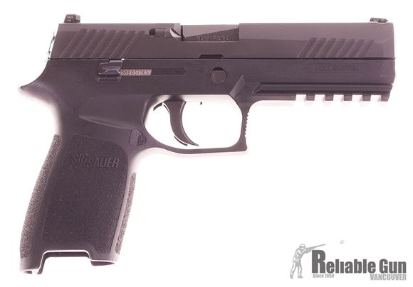 Picture of Used Sig Sauer P320 9mm Pistol w/SigLite Night sights, 2 Mags, Original Box. Excellent Condition