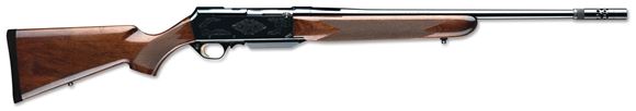 Picture of Browning BAR Mark II Safari Semi-Auto Rifle w/Boss - 300 Win Mag, 24", Sporter Contour, Hammer Forged, Polished Blued, Engraved Steel Receiver, Gloss Grade I Turkish Walnut Stock, 4rds