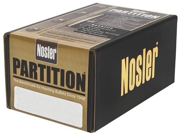 Picture of Nosler Bullets, Partition - 375 Caliber (.375"), 300Gr, Spitzer, 50ct Box