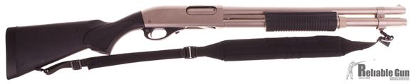 Picture of Used Remington 870 Marine Mag 12 Ga Pump Action Shotgun - 18.5'' Barrel Nickel Marine Finish, Sling, Excellent Condition