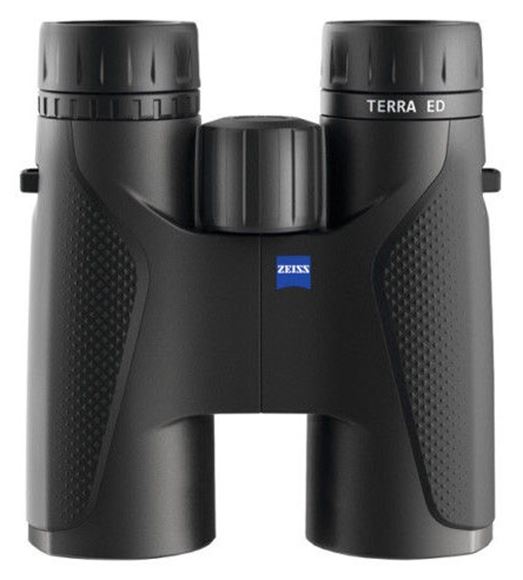 Picture of Zeiss Hunting Sports Optics, TERRA ED Binoculars - 10x42mm, Matte Black, Schott ED Glass, 100 mbar Water Resistance, Nitrogen Filled