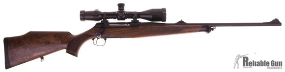 Picture of Used Sauer S 202 Classic 300 Win Mag, 600mm, Grade 2 Wood Monte-Carlo Stock w/Cheek Piece & Luxury Wood Fore-End & Pistol Cap - w/Sights, Zeiss Diavari 4-16x50 T* FL Scope, 2 Mags. Good Condition