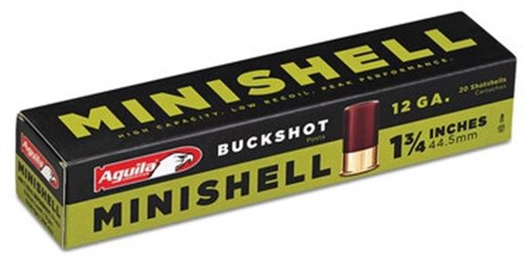 Picture of Aguila Shotgun Ammo, Minishells - 12ga, 4B/1B Buckshot, 1-3/4, 5/8 Load, 1200FPS, 500rds Case
