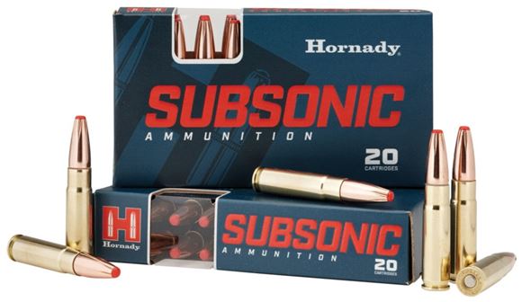 Hornady Subsonic Rifle Ammo - 300 AAC Blackout, 190Gr, SUB-X, 20rds Box