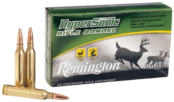 Picture of Remington HyperSonic Centerfire Rifle Ammo - 30-06 Sprg, 150Gr, HyperSonic Centerfire Bonded PSP, 200rds Case, 3035fps