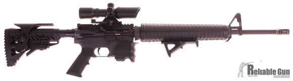 Picture of Used Colt AR-15 HBAR Sporter Semi-Auto 223 Rem, 20" Barrel, With NC Star 1.5-5x Scope, Fab Defense Collapsing Stock & AFG, 3 Mags, Good Condition