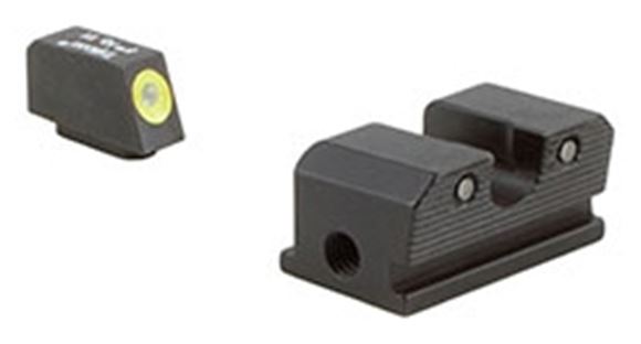 Picture of Trijicon Iron Sights, Trijicon HD Night Sights - Walther, WP101C, Walther P99/PPQ HD Night Sight Set, Yellow Front Outline, Fits Walther P99 & PPQ Models