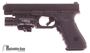 Picture of Used Glock 35 Gen 3 Semi Auto Pistol, 40 S&W, Black, Adjustable Rear Sight, Surefire X400 Light Laser Combo, 10 magazines, Holster, Very Good Condition, No Box