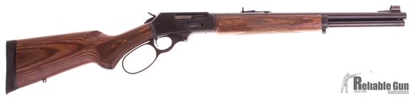 Picture of Used Marlin Model 1895GBL Big Bore Lever Action Rifle - 45-70 Govt, 18.5", Blued, American Pistol-Grip Two Tone Brown Laminate Stock, 6 Shot w/, Big-Loop Lever, Factory Engraved Bolt