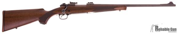 Picture of Used Winchester Model 70 Featherweight Classic Compact Bolt Action Rifle - 7mm-08 Rem, 20", Polished Blued, Satin Grade I Walnut Stock w/Schnabel Fore-End, 5rds, Talley Scope Bases w/Peep Rear, Hi viz Front Sight, Very Good Condition