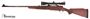 Picture of Pre Owned Winchester Model 70 Alaskan Bolt Action Rifle - 375 H&H Mag, 25", Cold Hammer-Forged Free-Floating, Brushed Polish, Satin Grade I Walnut Monte Carlo Stock, 3rds, Hooded Gold Bead Front & Folding Adjustable Rear Sights, With Leupold VX-2 3-9x40