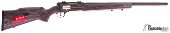 Picture of Used Savage B Mag Bolt-Action Rifle - 17 WSM, 22" Matte Blued Heavy Barrel, Laminate Stock, Accutrigger, Bases, New In Box/ Salesman Sample