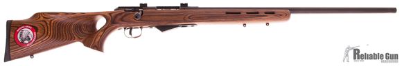 Picture of Used Savage Model 25 Lightweight Varmint Bolt-Action Rifle - 22 Hornet, 24" Matte Blued Heavy Barrel, Laminate Thumbhole Stock, Accutrigger, Bases, New In Box/ Salesman Sample