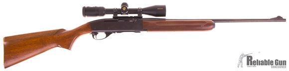 Picture of Used Remington 740 30-06 Sprg Semi Auto Rifle, 1 Mag, Nikon Prostaff 3-9x40mm Scope, Blued, Wood Stock, Good Condition