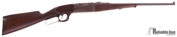 Picture of Used Savage 1899 Take Down, Lever Action Rifle, 22 High Power, Wood Stock, Large Chip Out Of Butt Stock No Recoil Pad (see photos) Barrel Shortened, Bore is Poor