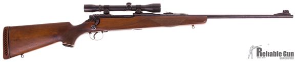 Picture of Used B.S.A. Bolt Action Rifle, 30-06 Sprg, Walnut Stock, Blued Barrel and Action, Fixed 4x Scope, Good Condition