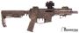 Picture of Used Angstadt Arms AA-0940 Semi-Auto 9mm, 5.5" Barrel, With Bushnell TRS-25 Red Dot Sight, Muzzlebrake, Troy Flip Up Sights, BCM Charging Handle, Camo Paint Job, 4 Mags, Good Condition