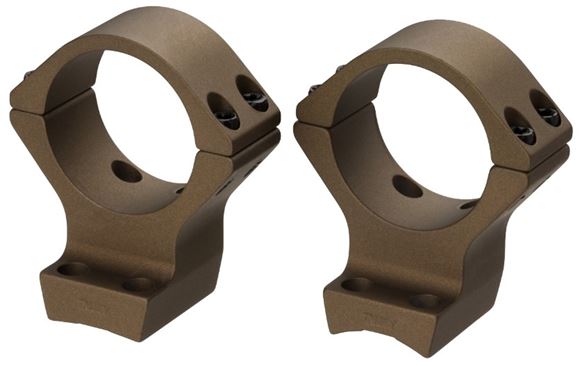 Picture of Browning Scope Rings & Bases, Integrated Scope Mount System - X-Bolt, 30mm, Standard, Burnt Bronze Cerakote