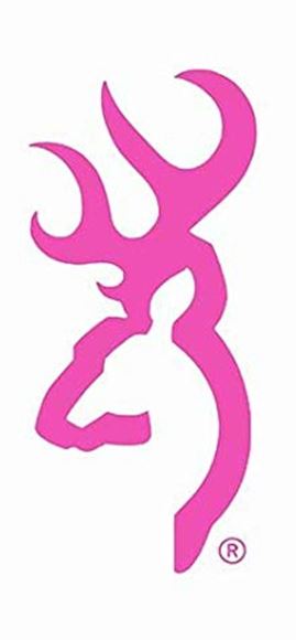 Picture of Browning Official Buckmark Decal - Flat Buckmark Decal, 6", Hot Pink