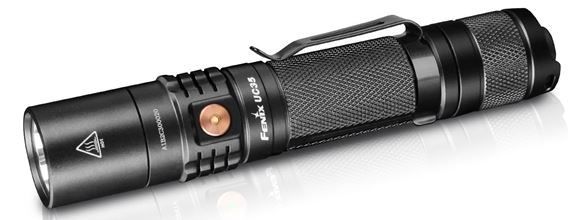 Picture of Fenix Flashlight, UC Series - UC35, Cree XM-L2 (U2), 1000 Lumen, USB Charging/2xCR123A/1x18650, Black, 89g