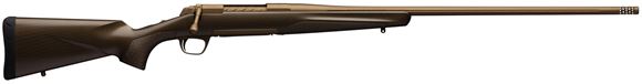 Picture of Browning X Bolt Pro Bolt Action Rifle - 30-06 Sprg, 22", Lightweight Sporter, Cerakote Burnt Bronze, Fluted, Threaded Muzzle Brake, 4rds, Second Generation Carbon Fiber Stock