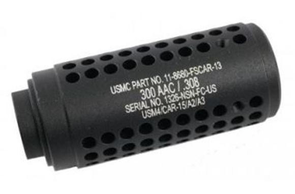 Picture of Guntec USA Mock Suppressor - AR-15 Gen 2 Micro Reverse Thread Slip Over Flush Mount Shroud, 1/2x28 Thread, Matte Black