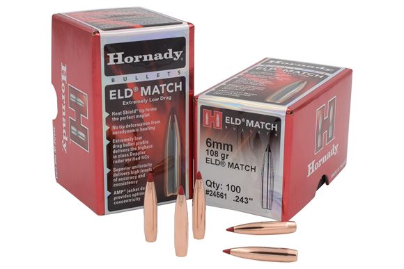 Picture of Hornady Bullets - .243 / 6mm, 108gr, ELD Match, 100PKG