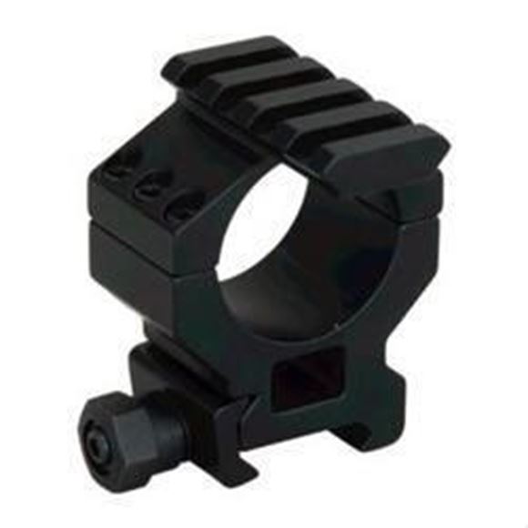 Picture of Millett Tactical Hardware, Tactical Rings w/Accessory Rail - 30mm, Medium, Matte