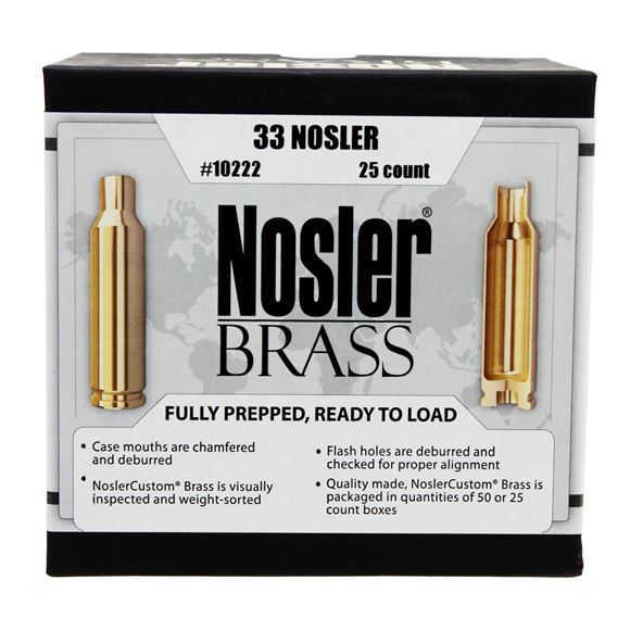 Picture of Nosler Brass, Nosler Brass - 33 Nosler, 25ct