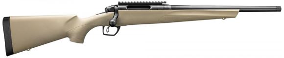 Picture of Remington Model 783 HBT Bolt Action Rifle - 6.5 Creedmoor, 16.5", Matte Black, Heavy Threaded Barrel, FDE Synthetic Stock, 4rds, CrossFire Adjustable Trigger, Pillar-Bedded, SuperCell Recoil Pad, With Picatinny Rail