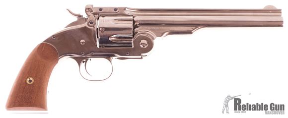 Picture of Used Taylor's & Co. Uberti 1875 No3 Schofield Single-Action 45 Colt, 7" Barrel, Nickel Plated, Top Break, Excellent Condition, Never Fired