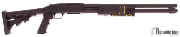 Picture of Used Mossberg 590 Flex Pump-Action 12ga, 3" Chamber, 20" Barrel, 9 Shot, Telescoping Stock, With Original Box, As New Condition