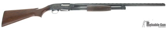 Picture of Used Winchester Model 12 Pump Action Shotgun, 20 Gauge, Factory Modified Choke, Poly Choke Aftermarket Rib, Good Condition