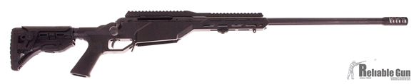 Picture of Used Savage Arms Model 10 BA Stealth Bolt Action Rifle - 300 Win, 24", 1/10RH, Fluted Carbon Steel, Matte Black, M-Lok Monolithic Aluminum Chassis, Fab Defense GLR-16 Stock w/ Adjustable Cheek Piece, 10rds, 5/8x24 Thread, AccuTrigger