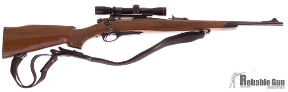 Picture of Used Remington 660 308 Win Bolt Action Rifle, With Leupold Compact 2-7x Scope, Wood Stock, Blued Rifle, Good Condition