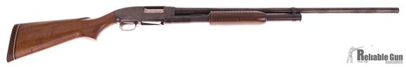 Picture of Used Winchester Model 12, Pump Action Shotgun, 12-Gauge 2-3/4'', 30'' Barrel Full Choke, Wood Stock, Re-Blued, Very Good Condition