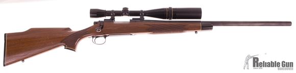 Picture of Used Remington 700 Varmint .223 Rem Bolt Action Rifle, Heavy Barrel, Leupold 12x Scope, Walnut Stock, Good Condition