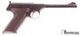 Picture of Used Colt Woodsman Semi-Auto 22 LR, 6" Barrel, Adjustable Sights, Brown Plastic Target Grips, One Mag, Good Condition