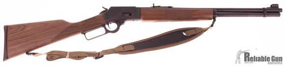 Picture of Used Marlin Model 1894 Lever Action Rifle - 44 Rem Mag/44 S&W Special, 20", Blued, Walnut Straight Grip Stock, 10rds, Sling, Very Good Condition