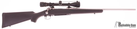 Picture of Used Savage 111 Stainless 30-06, Bolt Action Rifle, Synthetic Stock, Bushnell 3-9x40, 1 Magazine, Good Condition