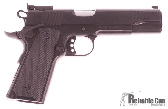 Picture of Norinco M-1911A1 Single Action Semi-Auto Pistol - 45 ACP, 5", Parkerized, Diamond Cut Black Checkered Grips, 2x7rds, Adjustable Target Sights