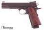 Picture of Used Ed Brown Executive Target 1911, 45 Acp, Semi Auto Pistol, Black w/Wood Grips, 5'' Barrel, Adjustable Target Rear Sight, Stainless Full Length Guide Rod, 1 Mag, Original Soft Case, Very Good Condition